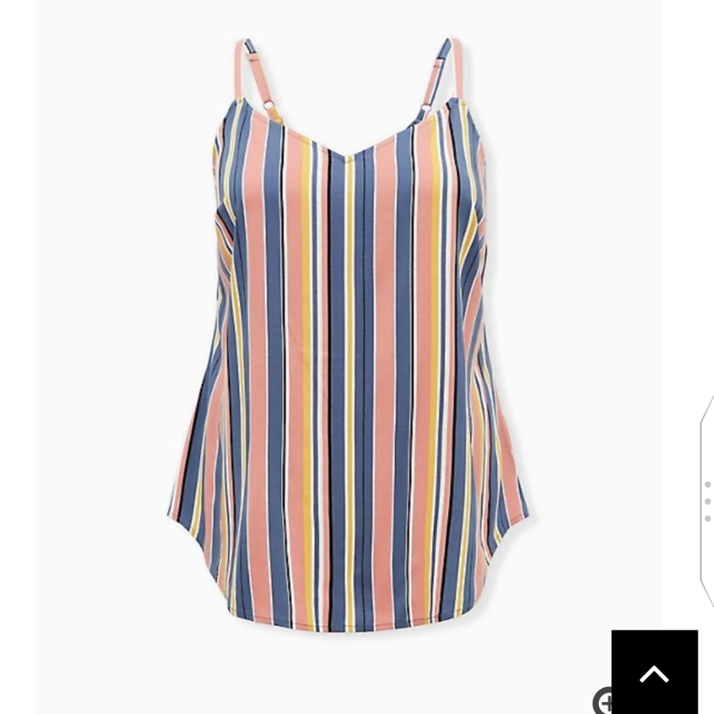 🆕 2X MULTI STRIPE STRETCH CHALLIS CAMI